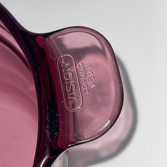 Rare Vintage Corning Ware Double Boiler Insert Lid V20B Vision Purple Cranberry - Picture 5 of 9